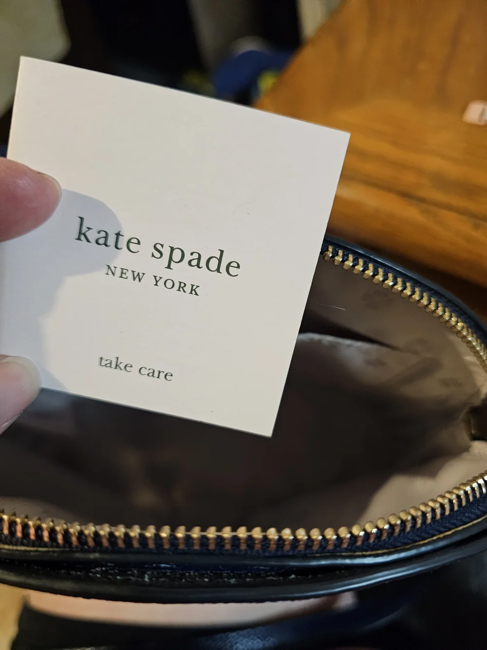 kate spade Navy & White Striped Crossbody Bag